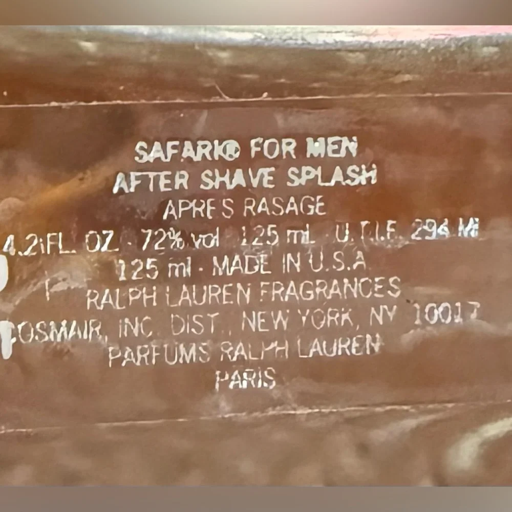Ralph Lauren Safari after shave splash